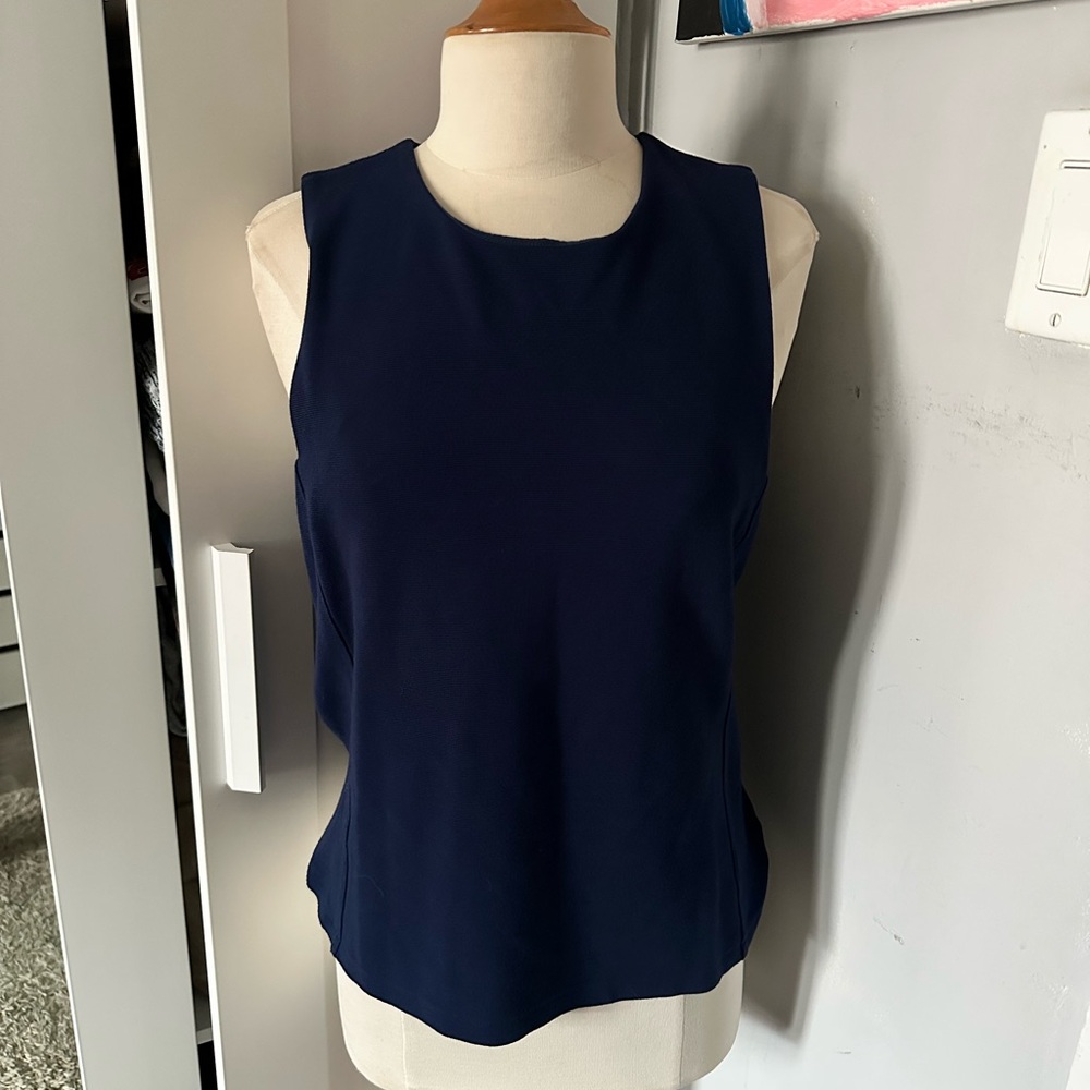 Navy Sleeveless Women's Top